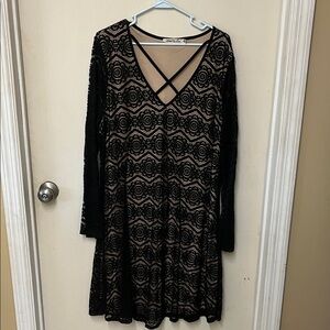 Liberty Love Black Lace Long Sleeve Dress